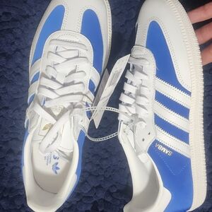 Adidas Samba Men's Sneakers in Blue and White